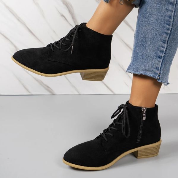 Botas Venta caliente Botas Botas Botas Botas informales cómodas cómodas Spring Autumn Women Shoes Zipper Ladies Motorcycle Botas 2023