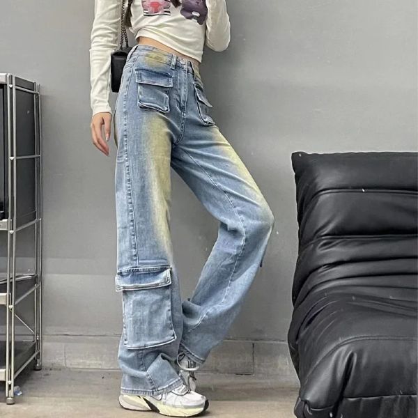 Boots Houzhou Bootcut Jeans Femmes Pantalon Flare Pantal