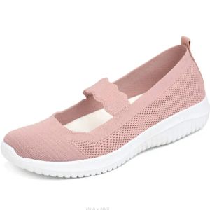 Boots HPDFPS Chaussures décontractées pour femmes 2022 Fashion Breatpable Fly Weave Casual Shoes Femme Loafers Lady Comfort Flat Chaussures