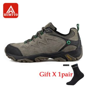 Laarzen Humtto mannen wandelen schoenen niet -slip slijtage klimschoenen winter outdoor wandeling reizen comfortabel grote size cadeau sokken