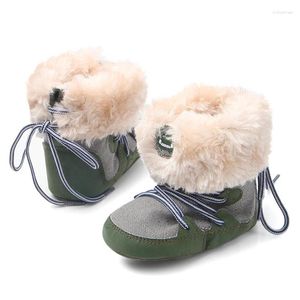 Bottes infantile bébé fille chaussures enfant en bas âge chaud hiver berceau neige petit né Snekers