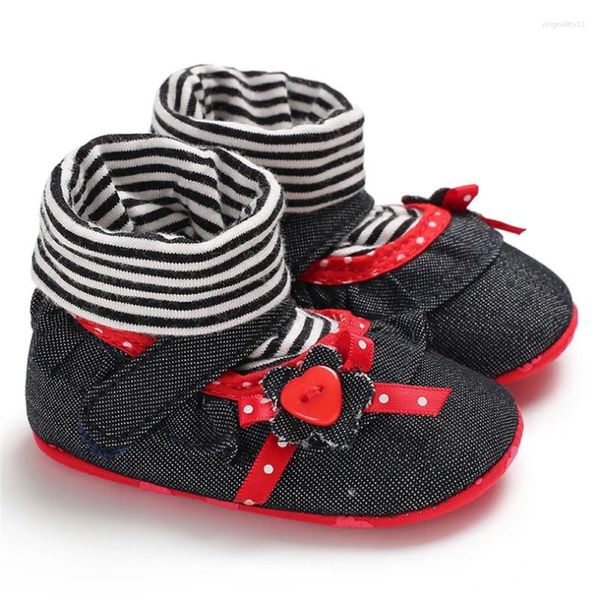 Bottes Boots Baby chaussettes de bébé garçons filles fleur de bow-nouée de nouée hivern