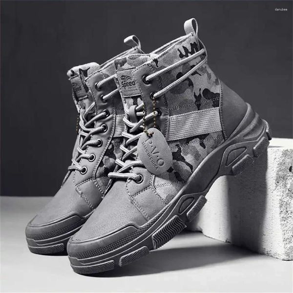 Botas Khaki Hi Top High Man Zapatos de gimnasio Zapatillas de deporte para hombre Verano Rojo para deporte Celebridad Deportes-Ocio Tipo Tenia Cool 2024