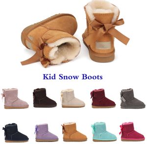 Botas niños Australia bota de nieve zapatos para niños invierno clásico Ultra niños uggies mini bota bebés niños niñas botines de tobillo chico piel