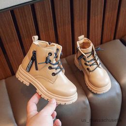 Boots Kids Herfst Winter Boots For Girls Leather Fashion Boots Size Boys Ankle Boots Children Fashion Sneakers R230822