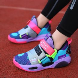 Boots Kids Basketball Chaussures Pu Hightop Indoor Field Training Sneakers Livraison gratuite 2023 Nouvelles chaussures de tennis pour enfants décontractés pour garçons