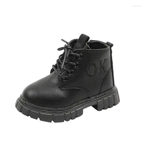 Boots Kids for Boys Girls Unisexe Children Fashion Ankle 2024 Brand Auutmn Spring Rubber Toddlers Big Child 21-36