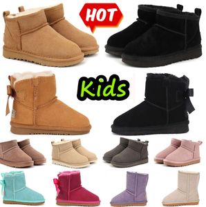 Bottes enfants Kid Tasman enfant en bas âge Australie botte de neige enfants chaussures hiver classique Ultra enfants uggies mini botte bébé garçons et filles bottines enfant daim