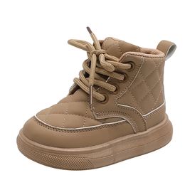 Bottes chaussures enfants automne bottes pour enfants chaussures pour enfants Lingge chaussures pour enfants bottes en cuir pour garçons bottes de mode pour filles 231019