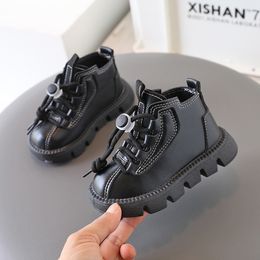 Boots Kids Spring Autumn Shoe For Girl 2023 Boys and Girls Unisex Fashion All Match Casual Preppy Style 230814