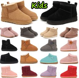 Bottes enfants enfant en bas âge Australie botte de neige enfants chaussures hiver classique Ultra uggskid mini botte bébé garçons filles bottines enfant