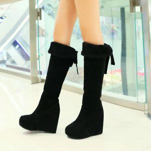 Bottes à lacets Bottes Round Toe Sexy Coffre High Heels High Sexy Women Chaussures Automne Wincm Footwear Clogs Platforms Overtheknee Stiletto