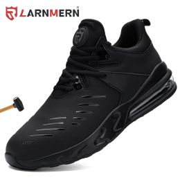 Laarzen Larnmern Mens stalen teen veiligheidsschoenen schokabsorbing schoenen voor mannen lichtgewicht ademende antismashing constructie snake