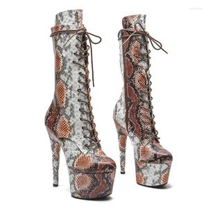 Boots Leecabe 17cm / 7inches Style Nightclub Stage High Talon Bottom Ankle Sexy Fetise Stripper chaussures 4b