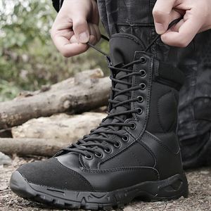 Bottes légères de combat militaire pour hommes, chaussures de travail tactiques de l'armée, confortables et respirantes, avec homme 230826