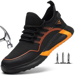 Botas Zapatos de seguridad de trabajo ligeros para hombre Zapatos de seguridad deportivos transpirables Botas de trabajo S3 Anti-Smashing Anti-iercing 230217