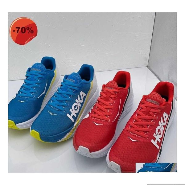 Botas Low Shoesmen Aumento de altura One Shoes Hoka Rocket X Racing Road Running Carbon Plate Transpirable Sports Drop Delivery A Dhabr