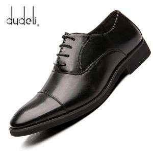 Laarzen luxe bedrijf Oxford lederen schoenen mannen ademende rubber formele kleding schoenen mannelijk kantoor bruiloft flats schoeisel mocassin homme
