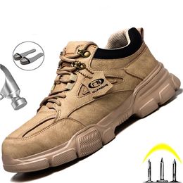 Botas Zapatos de seguridad para hombre Zapatillas de deporte Botas de seguridad para el trabajo indestructibles Zapatos de invierno Zapatos con punta de acero para hombre Zapatos deportivos de seguridad Drop 230907