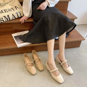 Botas Mary Jane Zapatos 2022Spring Nuevo Allmatch Square Head Wanwan Style Shoes Shoes Gentle Low Blood Heel Shoes Fairy Shoes Women