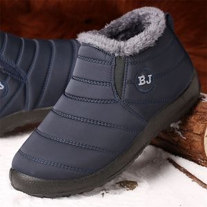 Bottes Hommes Bottes Neige Plus La Taille Chaussures Homme Chaud Fourrure Chaussures D'hiver Pour Hommes Mâle Cheville Bottes Imperméable Hommes Chaussures Chaussures Travail Chaussures 221007