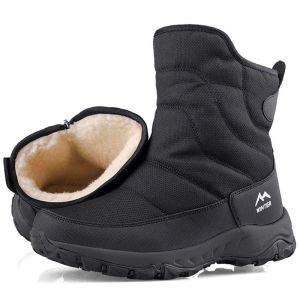 Boots Men Boots Boots de neige super chauds Chaussure Homme 2022 Nouvelles chaussures d'hiver imperméables décontractées Men Plus taille 46 Travaux d'hiver Travail