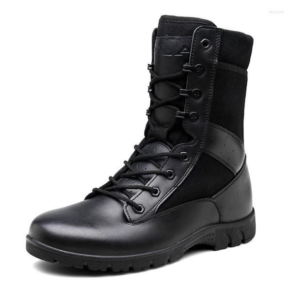 Botas Hombres Desierto Militar Táctico Masculino Al aire libre Transpirable Zapatos Zapatillas Para Desgaste Antideslizante Moda Combate