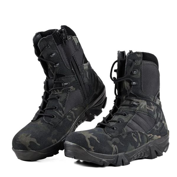 Bottes hommes 2023 chaussures de combat militaires pour hommes sports de plein air escalade montagnes baskets de cross-country sapatos masculinos 231120