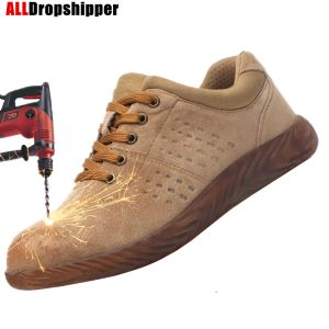 Laarzen heren laarzen stalen teen cap arbeidsbescherming schoenen mannen werk veiligheidsschoenen maat 3646 smashresistente punctie proof lasschoenen