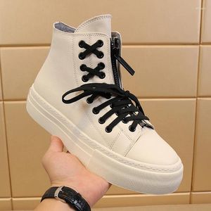 Laarzen heren casual Italiaans echte lederen buitenplatform enkel voor mannen winter mode comfortabele designer schoenen