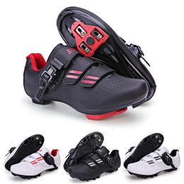 Boots Men's Mountain Bike Shoes Riding Speed Sneakers Flats Road Riding Boots Clips Pedals Spd Mountain Bike Sneakers Women's Racing