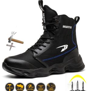 Laarzen Veiligheidsschoenen voor heren Nieuwe werkschoenen Waterdichte Ademend SRA Nonslip Eva Heren Safety Boots Steel Toe Cap