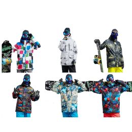 Manteau de combinaison de neige pour hommes, vêtements de sport de plein air, vêtements de snowboard, imperméable 10K, coupe-vent, Costume, vestes de Ski, hiver