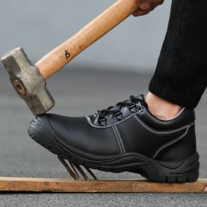 Botas de acero para hombres antisamás antisamesh a prueba de pinchazos impermeable de trabajo de seguridad para impermeabilizar botas para al aire libre