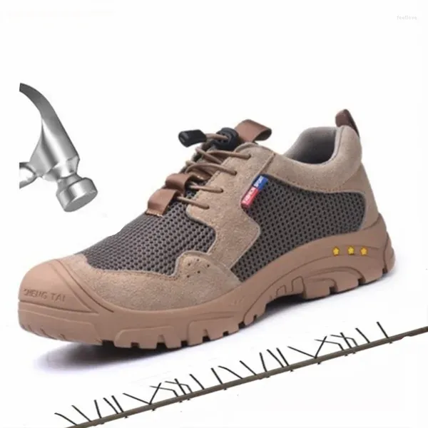 Bottes Boths's Steel Toe Protection Anti Smashing Travail Chaussures Men Indestructible Puncture Proof Safety Sneakers