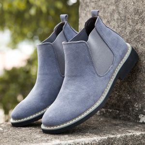 Bottes Both pour hommes en daim imperméable Chelsea Boots Boots Business Casual Business Travail Daily Chaussures pour hommes