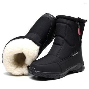 Bottes de neige à plateforme de Camouflage pour hommes, chaussures d'hiver de haute qualité, chaudes, antidérapantes, imperméables jusqu'à-40 degrés, 2022