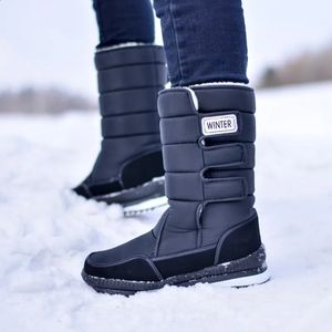 Boots Men Snow Boots Platform Snow Boots For Men Thick Plush Waterproof Slip Resistant Winter Mens Shoes Plus size 231110