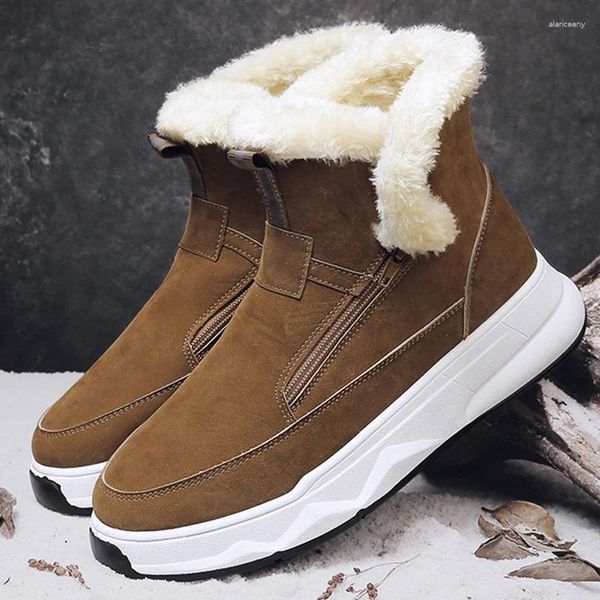 Botas Hombres Nieve Hombre Zapatillas De Deporte Moda Zapatos De Invierno Senderismo Tobillo Cómodo Calzado De Trabajo