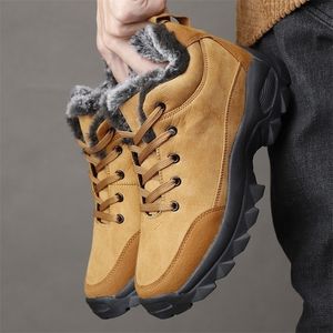 Laarzen mannen sneeuwt buitenschoenen voor mannelijke dikke zool sneakers voor wintertjes Tenizes Keep warme pluisjes enkel 221007