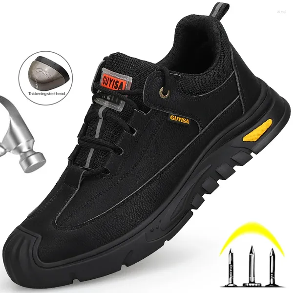 Bottes hommes Sport chaussures de sécurité travail mâle acier orteil 2023 Anti-crevaison chaussures indestructibles