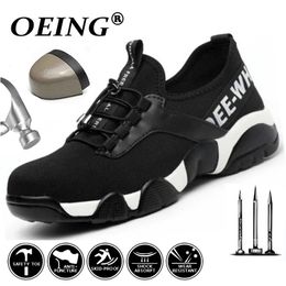 Boots Men en acier Toe Travail Sénalisation Chaussures Léger Sneaker décontracté réfléchissable Empêcher les femmes Piercing Protecteurs 48 230812