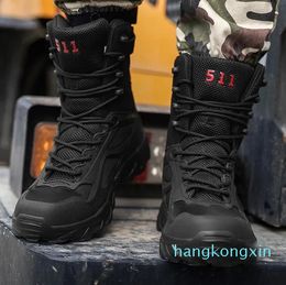 Botas tácticas para hombre, botas militares de campo de las fuerzas especiales de otoño, botas ligeras antideslizantes para exteriores, zapatos impermeables