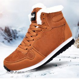 Laarzen Heren Waterdichte Winter Lichtgewicht Hight Top Lederen Schoenen Plus 48 Geen Slip Warme Sneeuw Pluche Dames Schoenen 221119 GAI GAI GAI