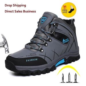 Laarzen mannen winter merk sneeuw waterdicht lederen sneakers super warme heren buiten mannelijke wandelwerk schoenen plus maat 47 221007