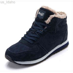 Laarzen mannen winter schoenen mans schoeisel warme bont sneeuw enkel bota's hombre voor pluche sneakers plus size l220920