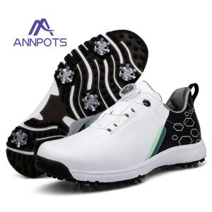 Boots Men Femmes Chaussures de golf Designer Professional Chaussures de golf en cuir baskets masculins Nail Sole Feuilles de marche extérieures confortables