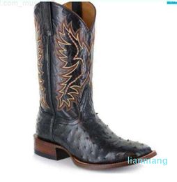 Laarzen Mannen Vrouwen Unisex Mid Kalf Western Cowboy Borduurlaarzen Mannelijke Herfst Outdoor Lederen Totem Med Hak Mode Ontworpen Laarzen