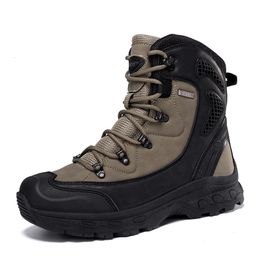 Botas para hombre senderismo trabajo antideslizante ligero impermeable zapatos de adiestramiento al aire libre combate militar táctico transpirable desierto 231128