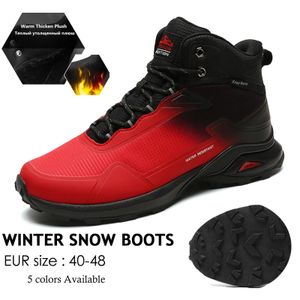 Bottes Hommes bottes d'hiver neige randonnée baskets résistant à l'eau mi cheville travail décontracté randonneur Trekking en plein air anti-dérapant chaussures imperméables 231128